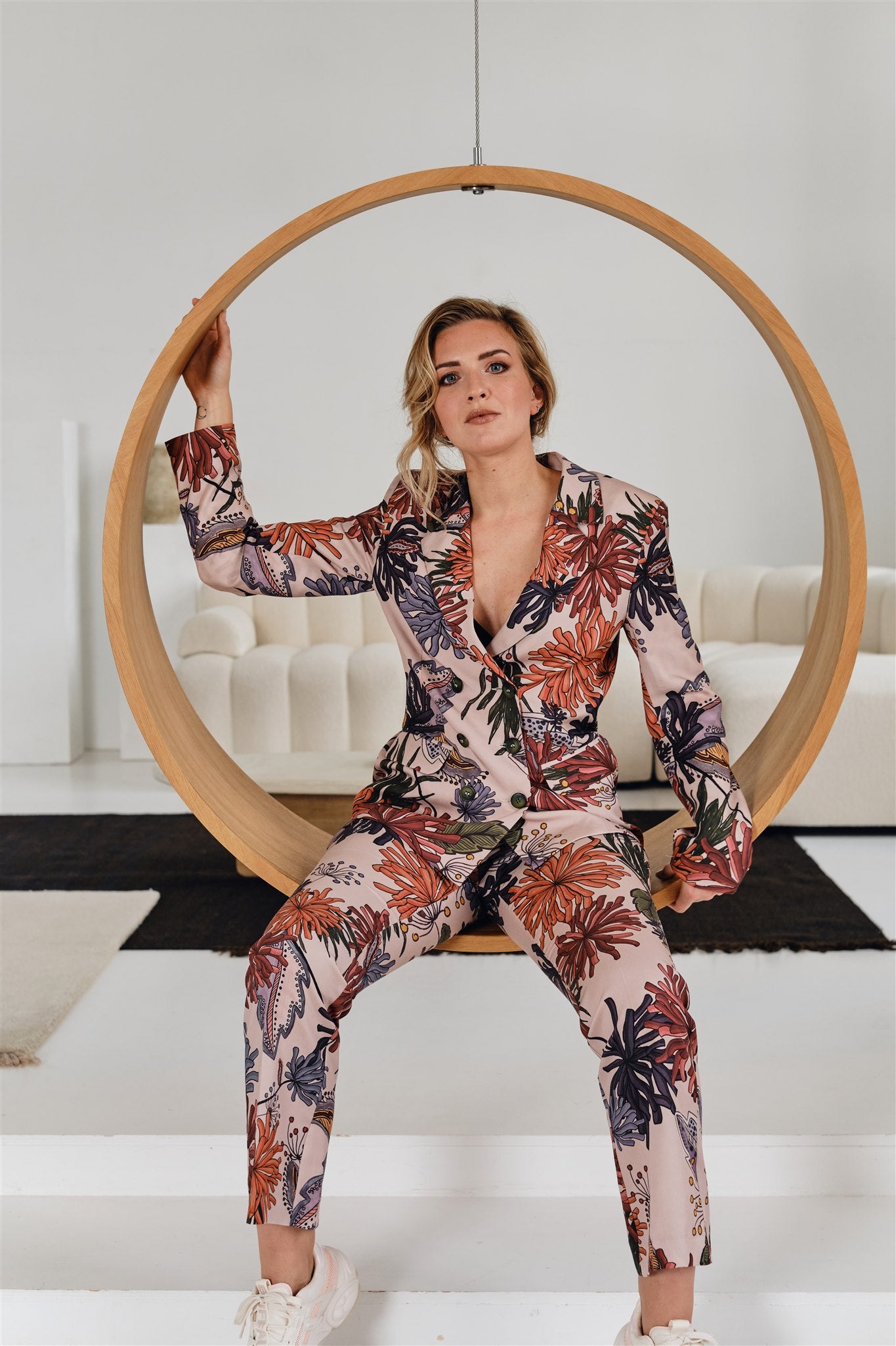 UNDERWATER FLORAL BLAZER