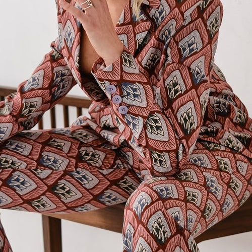 BLOOMING CORAL BLAZER